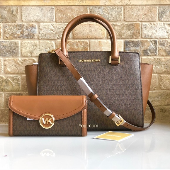 SOLD ON OFFER UP-BUNDLE MICHAEL KORS SELMA SATCHEL CROSSBODY WALLET - Picture 8 of 8